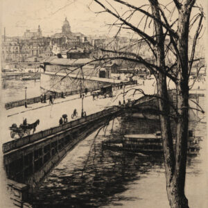 Eugène Béjot (1867-1931) Paris Le Pont Saint Louis Rad/Pap.1905