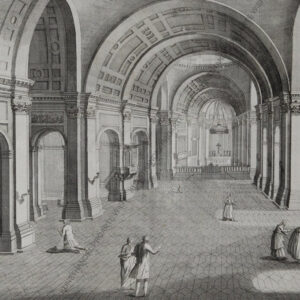 Pellegrino Colle Dal ( 1737-1812) Der Dom von Padua– Kupferstich um 1780