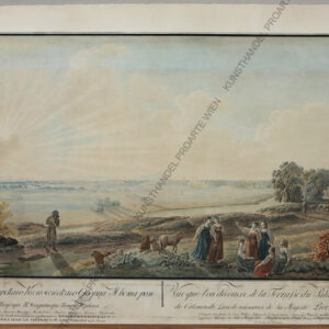Barthe, Gérard de la ( XVIII-XIX)  Weitläufige Landschaft mit Schafen 1798