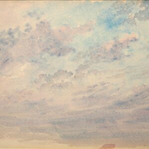 Koko-Micoletzky F.A. Weiter Himmel - Wolkenstudie - Aquarell  1920