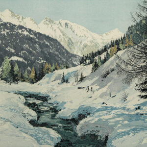 Hans Figura - Verschneite Doline bei Kitzbühel