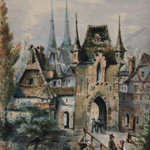 Teischner - Blick auf das Marientor in Nürnberg