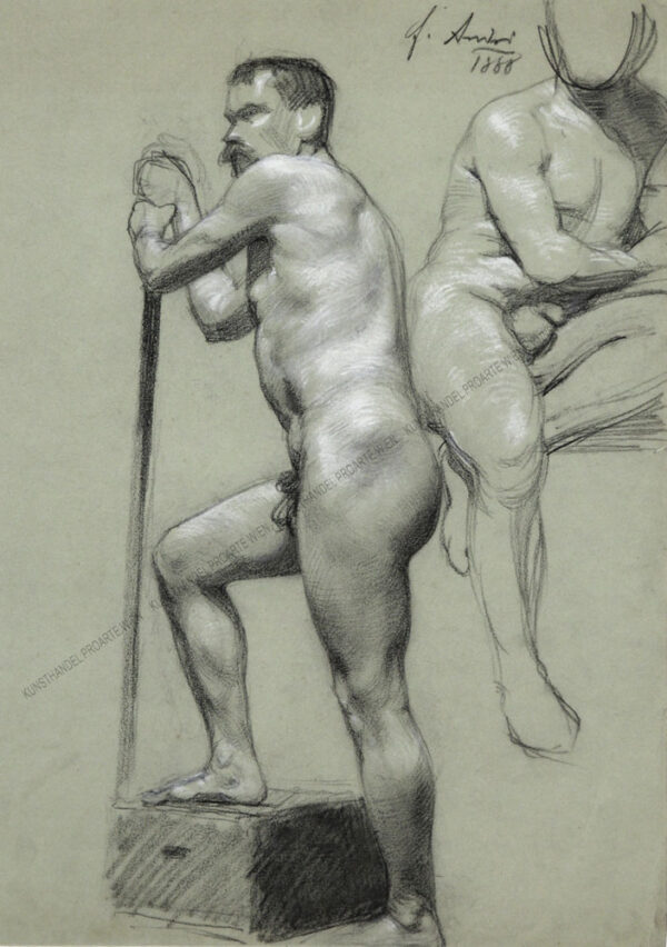 Ferdinand Andri - Zwei Männerakte - ein Frühwerk des Künstlers