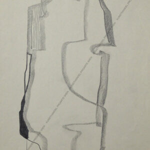 Maria Ritter (1899-1976) Abstraktion Ohne Titel 4 Kreide/Pap. um 1950