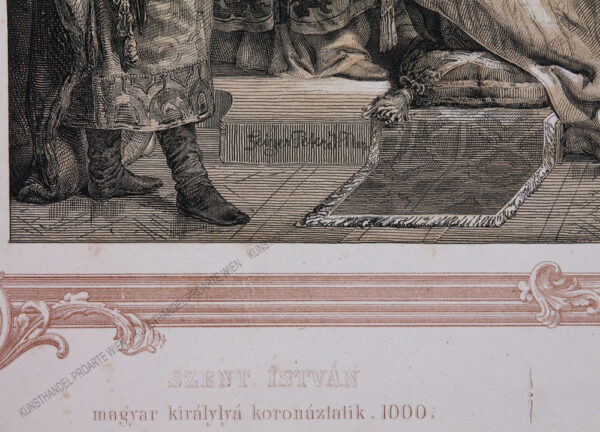 Peter Johann Nepomuk Geiger - Stephan der Heilige wird zum ungarischen Könige gekrönt, 1000.