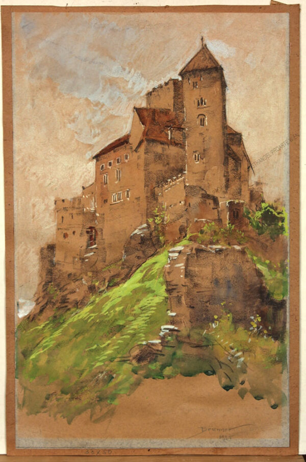 Josef Brunner - Blick auf die Burg Hardegg im nördlichen Waldviertel an der Thaya