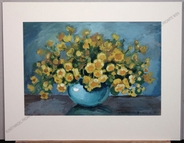 Anna Maslankiewicz-Brzozowska - Blumen in einer bauchigen Vase