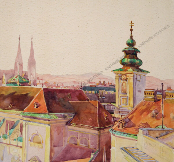 Rudolf Zwickel - Wien - Blick auf die Freyung