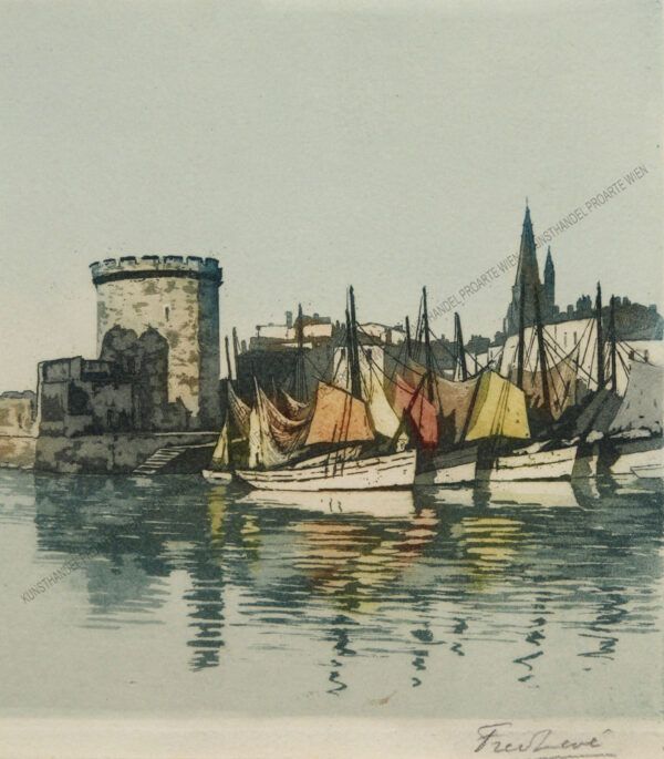 Frédéric Louis Leve - Der Hafen von La Rochelle