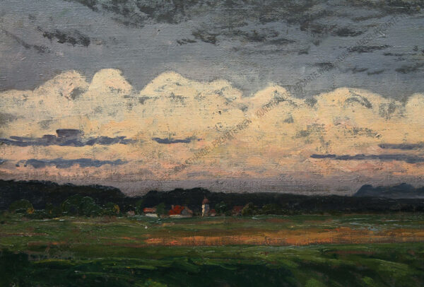 Fanny Assenbaum - Blick auf ein Dorf