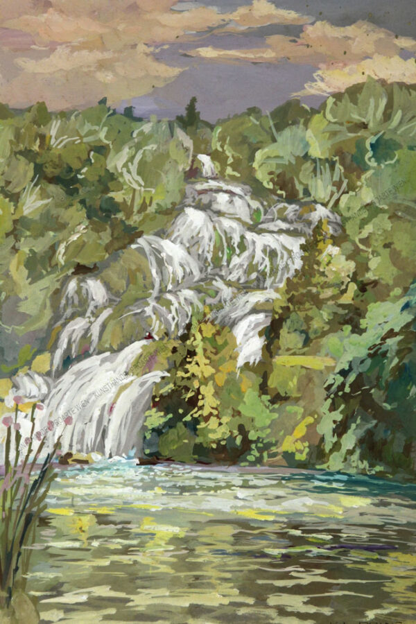 Karl Ludwig Prinz - Blick auf einen Wasserfall im Sommer