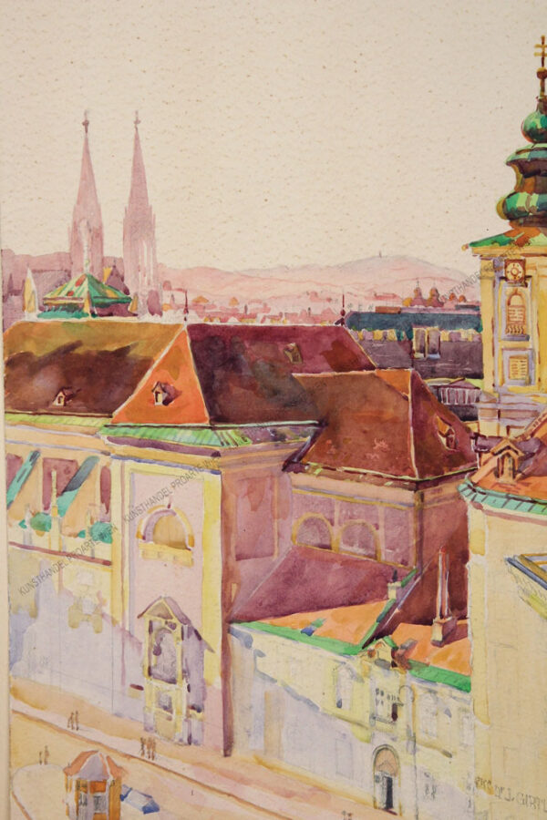 Rudolf Zwickel - Wien - Blick auf die Freyung